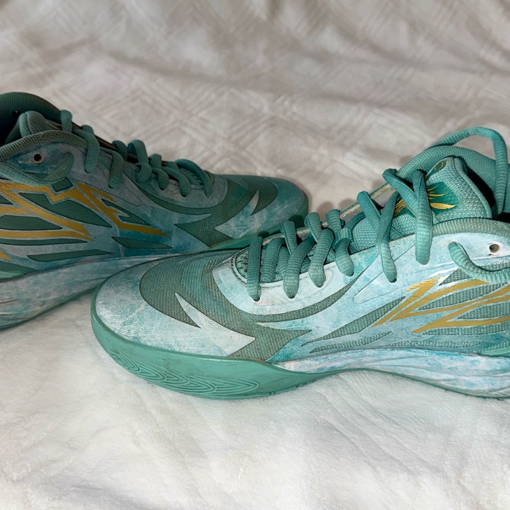 Puma Teal and Light Teal Athletic Sneakers - Picture 5 of 10